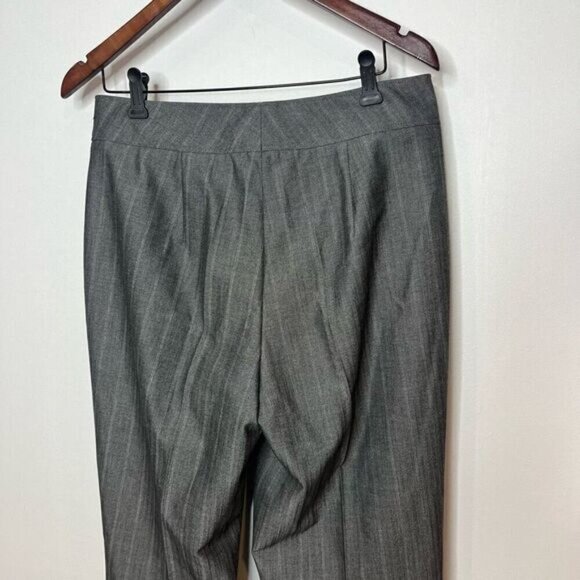 Gardeur Women's Fran Pinstripe Flat Front Trouser Dress Pants Gray Size 8 NWOT - Picture 3 of 12